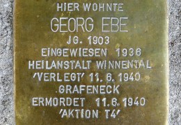 Stolperstein_fuer_Georg_Ebe_Kissinger_Strasse_48_Bad_Cannstatt_Stuttgart
