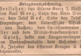 1918-01-21-Riedlinger-Zeitung-S.4-Reck-Josef-Auszeichnung-EK
