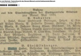 1924-06-02-Anzeiger-vom-Oberland-S.6-Standesamtsnachrichten-Biberach-Huber-oo-Hausmann