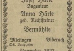 1927-11-21-Anzeiger-vom-Oberland-S.7-Haerle-Josef-oo-Rechtsteiner-Anna-Anzeige