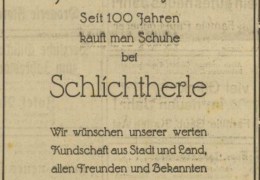 1940-12-31-Ulmer-Tagblatt-S.14-Schuhaus-Schlichtherle-100-Jahre-Neujahswuensche