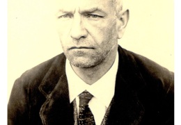 Portrait von Johannes Bleher aus der Zwiefalter Patientenakte, ca. 1939. (Archiv ZfP Zwiefalten).
