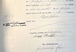 Geburtsregister-Laupheim-1904-Nr.-67-Maria-Strobel-Detail