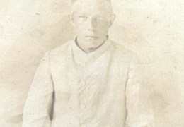 Universitätsarchiv Tübingen 309/2894, Portraitfoto aus Patientenakte von Gabriel Haller, ca. 1895. Foto ist nachbearbeitet.